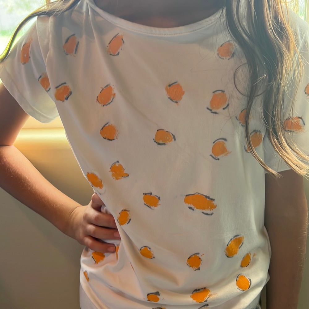 Homemade cheetah SUPER SOFT shirt for kids size small